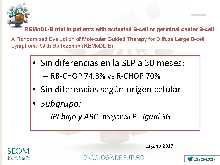 REMo. DL-B trial in patients with activated B-cell or germinal center B-cell A Randomised