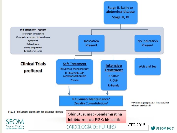 Obinutuzumab-Bendamustina Inhibidores de PI 3 K: Idelalisib CTO 2015 #SEOM 2017 