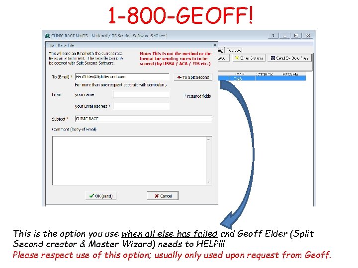 1 -800 -GEOFF! This is the option you use when all else has failed