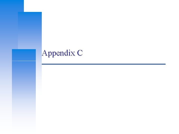 Appendix C 