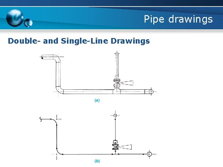 Pipe drawings Double- and Single-Line Drawings 
