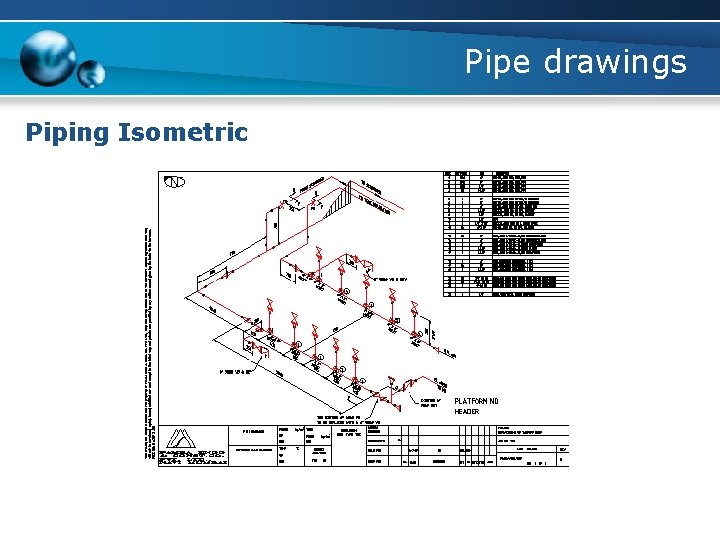 Pipe drawings Piping Isometric 