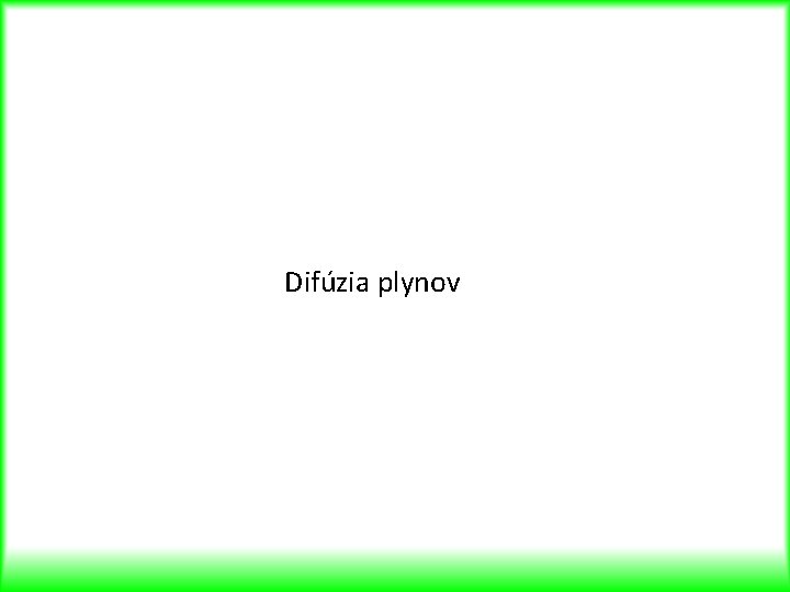 Difúzia plynov 