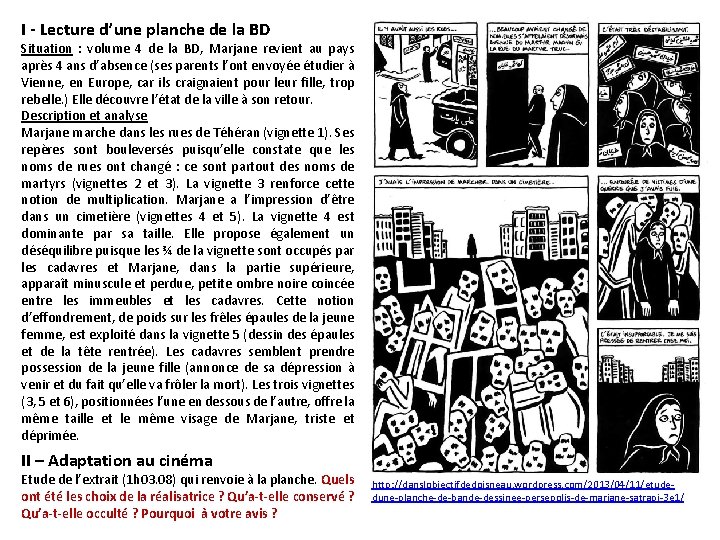 I - Lecture d’une planche de la BD Situation : volume 4 de la