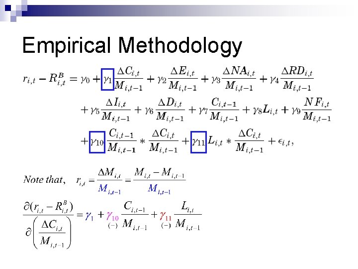 Empirical Methodology 