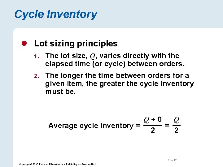 Sizes Inventory 9 Supply Chain Design Power Point Slides by