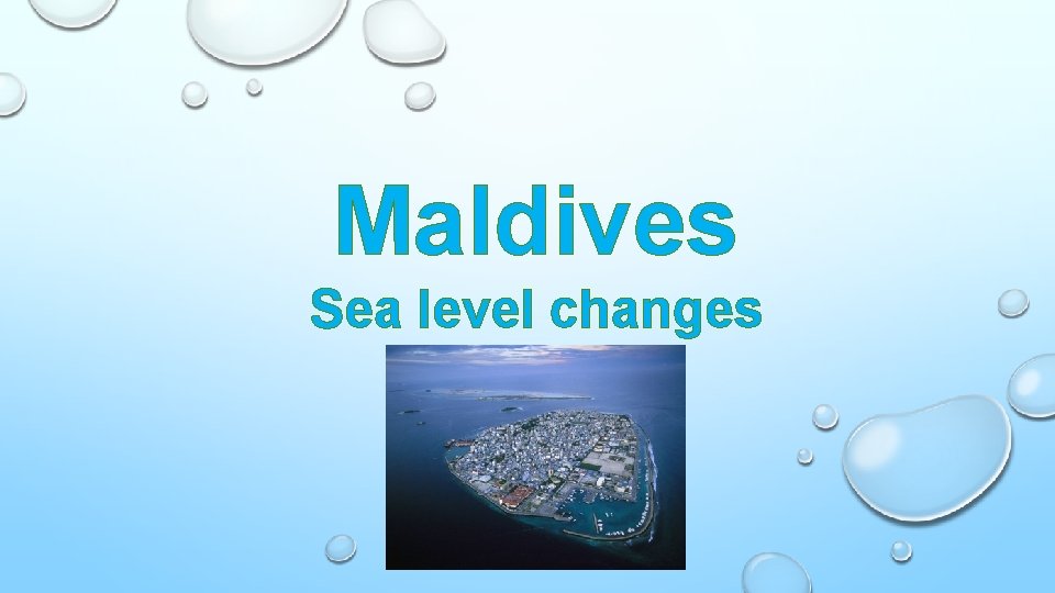 Maldives Sea level changes 