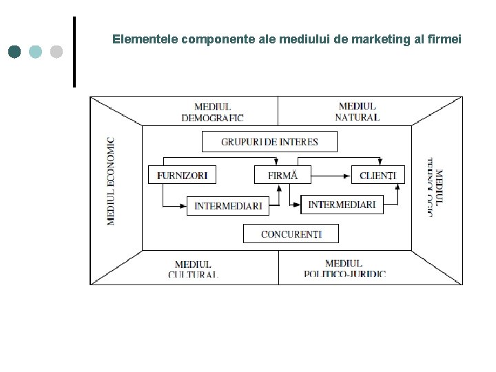 Elementele componente ale mediului de marketing al firmei 