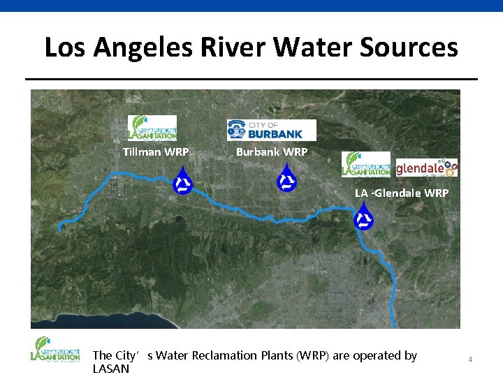 Los Angeles River Water Sources Tillman WRP Burbank WRP LA -Glendale WRP The City’s Los Angeles River Water Sources Tillman WRP Burbank WRP LA -Glendale WRP The City’s