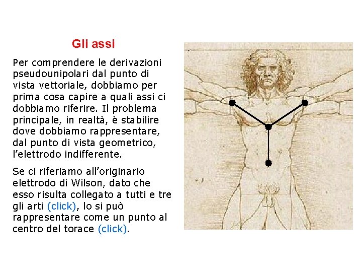 Gli assi Per comprendere le derivazioni pseudounipolari dal punto di vista vettoriale, dobbiamo per