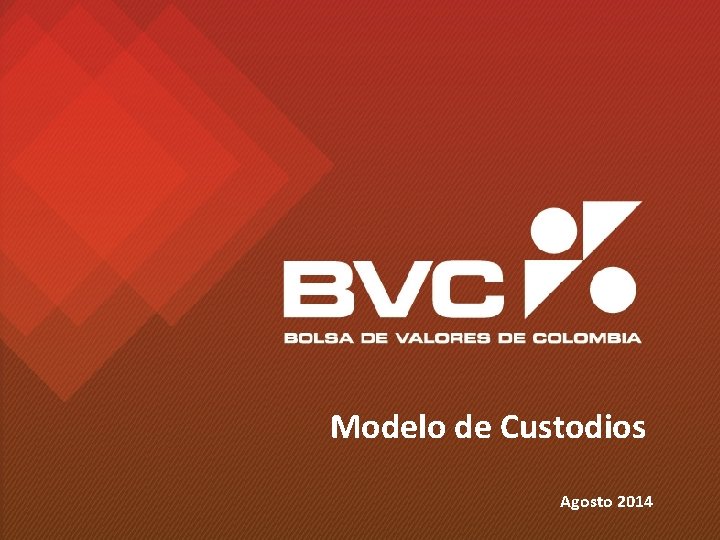 Modelo de Custodios Agosto 2014 