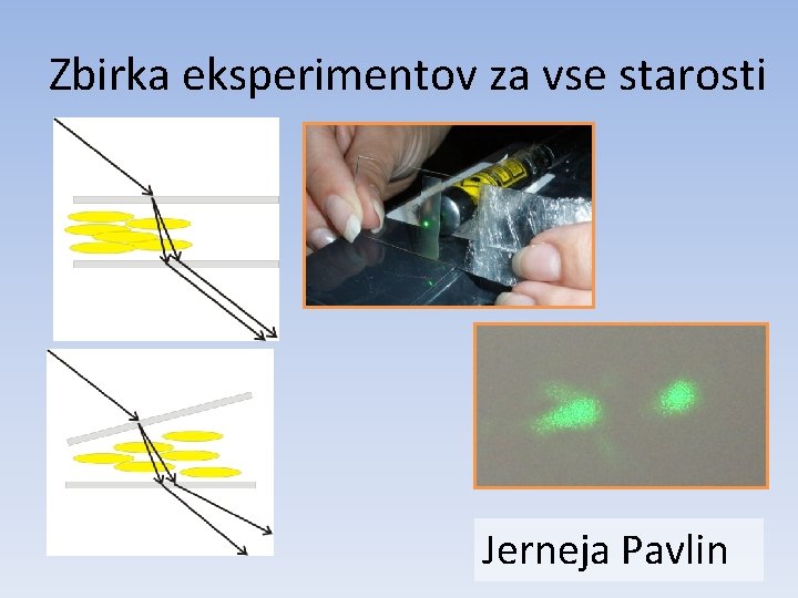 Zbirka eksperimentov za vse starosti Jerneja Pavlin 