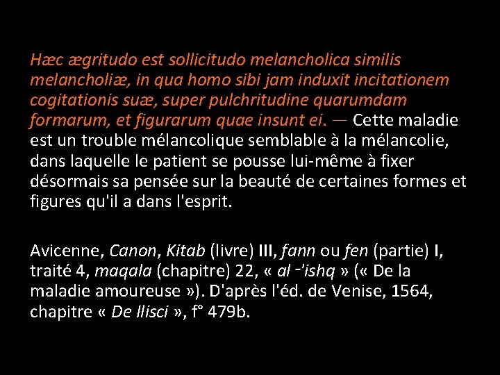 Hæc ægritudo est sollicitudo melancholica similis melancholiæ, in qua homo sibi jam induxit incitationem