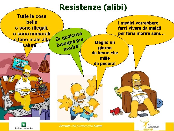 Resistenze (alibi) Tutte le cose belle o sono illegali, o sono immorali o fano