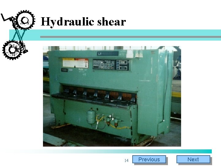 Hydraulic shear 14 Previous Next Hydraulic shear 14 Previous Next