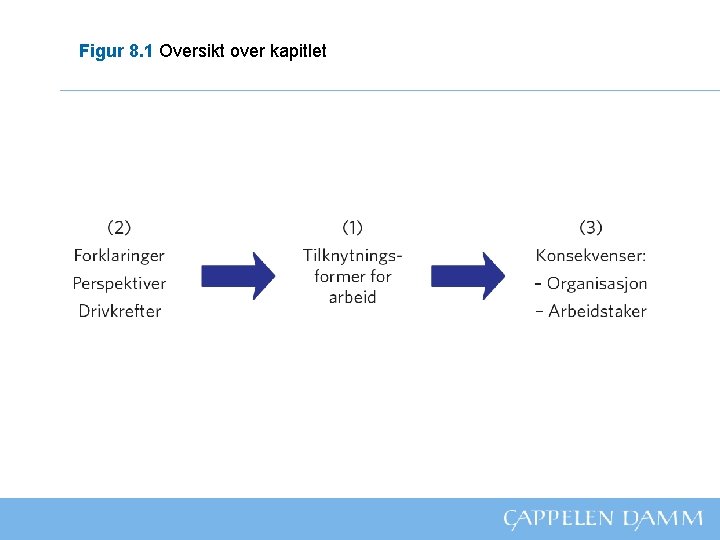 Figur 8. 1 Oversikt over kapitlet 