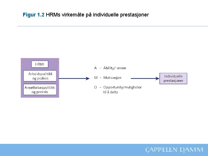 Figur 1. 2 HRMs virkemåte på individuelle prestasjoner 