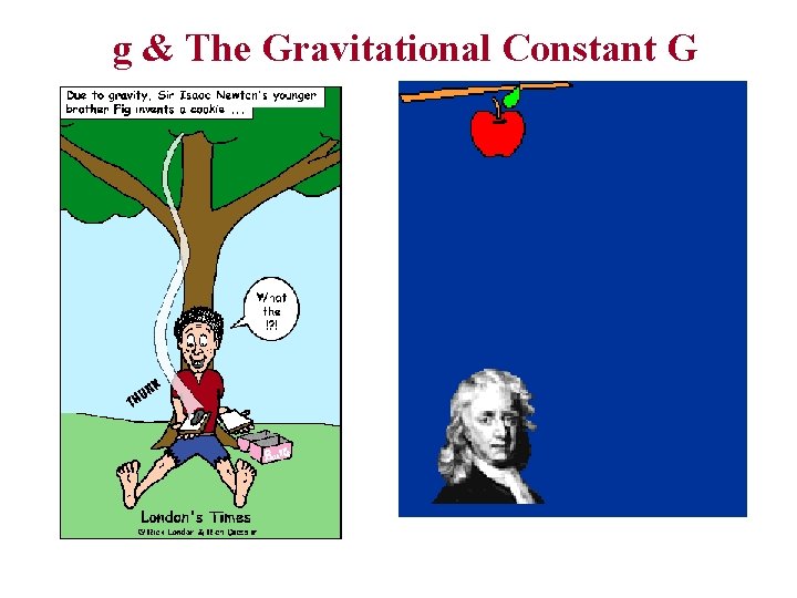 g & The Gravitational Constant G g & The Gravitational Constant G