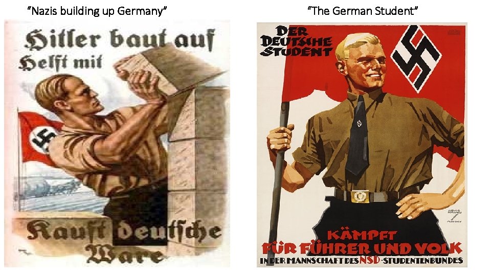 “Nazis building up Germany” “The German Student” 