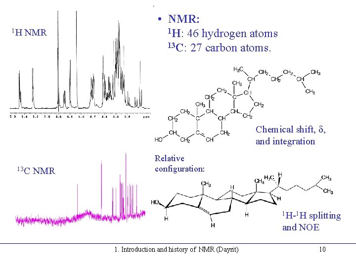 1 H NMR • NMR: 1 H: 46 hydrogen atoms 13 C: 27 carbon 1 H NMR • NMR: 1 H: 46 hydrogen atoms 13 C: 27 carbon