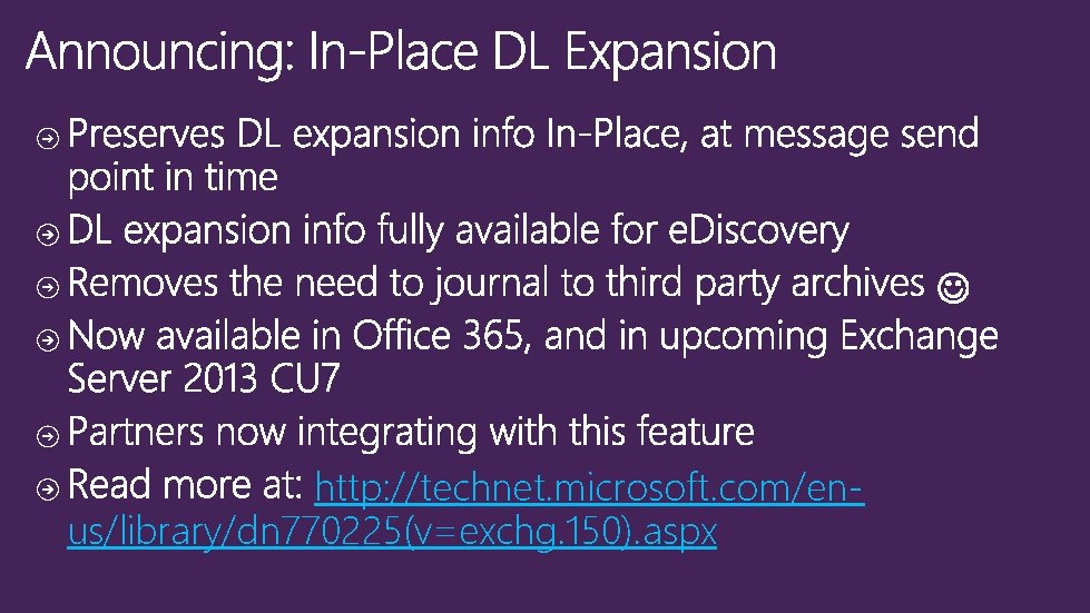 http: //technet. microsoft. com/enus/library/dn 770225(v=exchg. 150). aspx http: //technet. microsoft. com/enus/library/dn 770225(v=exchg. 150). aspx