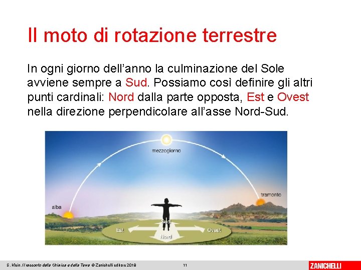 Il moto di rotazione terrestre In ogni giorno dell’anno la culminazione del Sole avviene