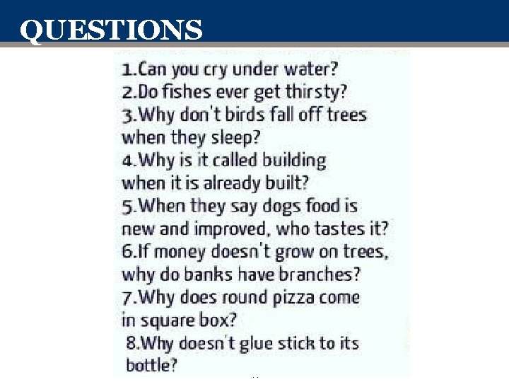 QUESTIONS - 14 - 
