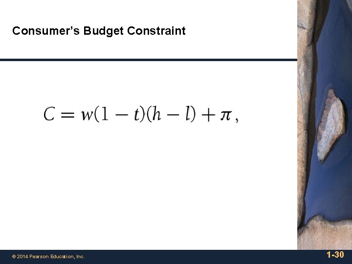 Consumer’s Budget Constraint © 2014 Pearson Education, Inc. 1 -30 