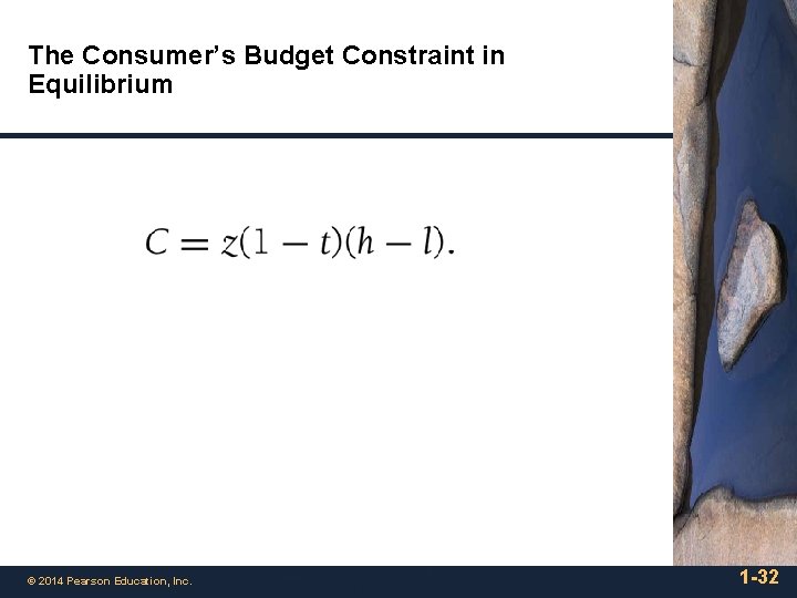 The Consumer’s Budget Constraint in Equilibrium © 2014 Pearson Education, Inc. 1 -32 