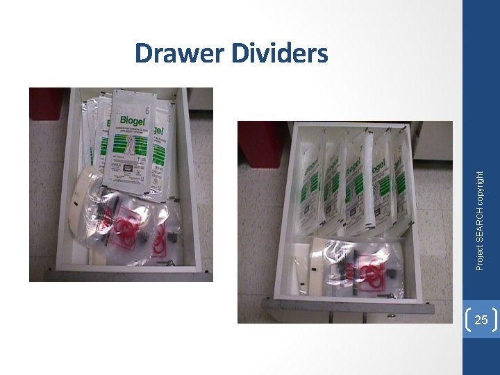 Project SEARCH copyright Drawer Dividers 25 