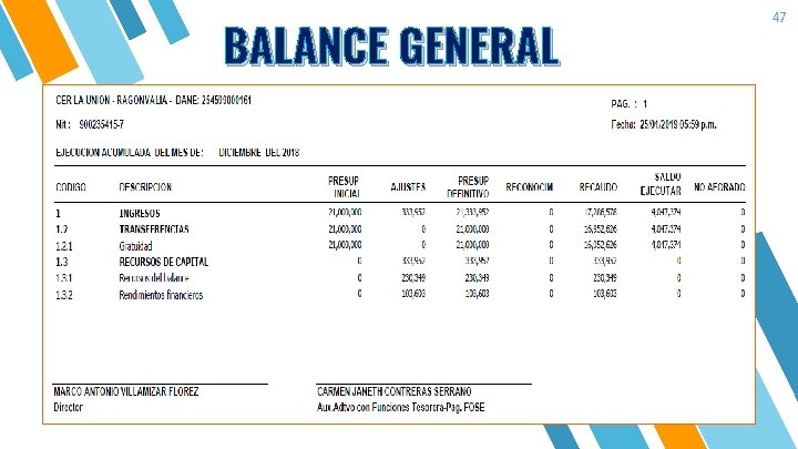 BALANCE GENERAL 47 