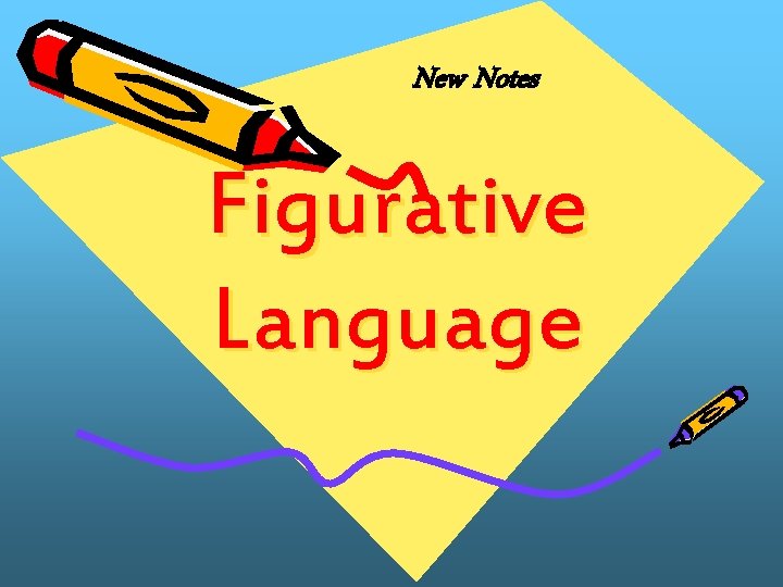 New Notes Figurative Language New Notes Figurative Language