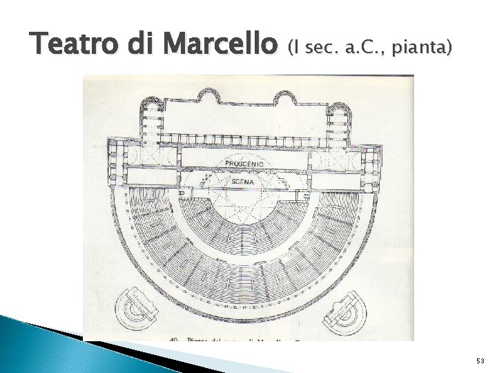 Teatro di Marcello (I sec. a. C. , pianta) 53 
