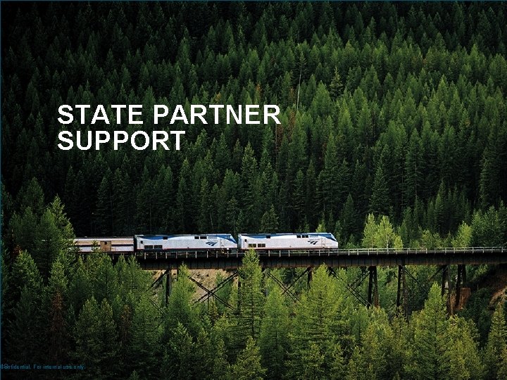 STATE PARTNER SUPPORT 18 Confidential. For internal use only. STATE PARTNER SUPPORT 18 Confidential. For internal use only.
