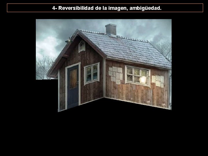 4 - Reversibilidad de la imagen, ambigüedad. 4 - Reversibilidad de la imagen, ambigüedad.