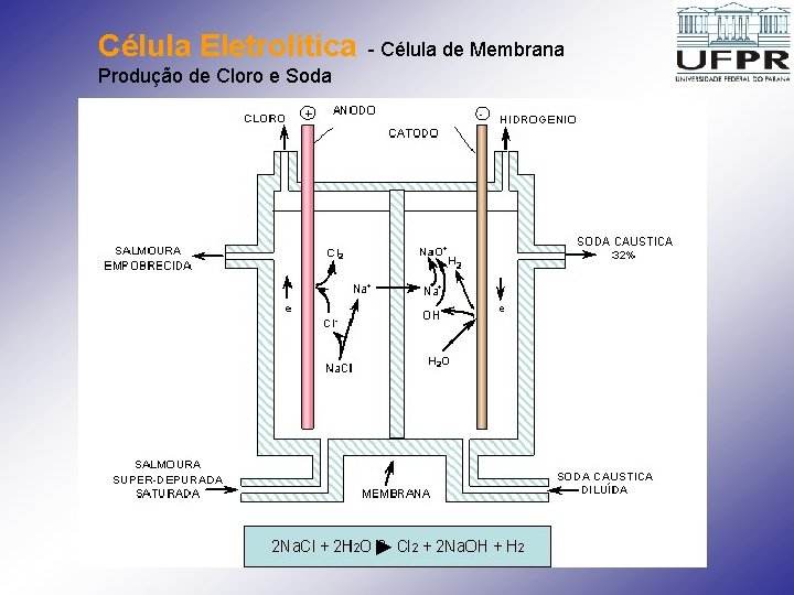 Célula Eletrolítica Produção de Cloro e Soda - Célula de Membrana 