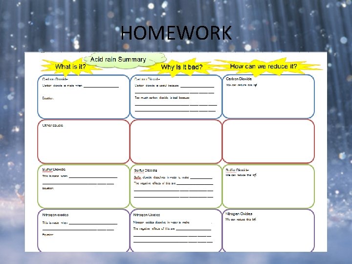 HOMEWORK HOMEWORK