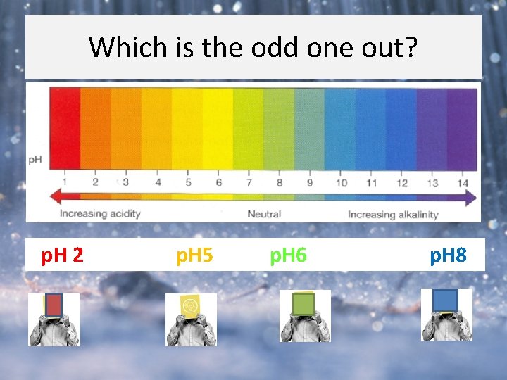 Which is the odd one out? p. H 2 p. H 5 p. H Which is the odd one out? p. H 2 p. H 5 p. H