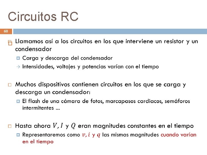 Circuitos RC 60 