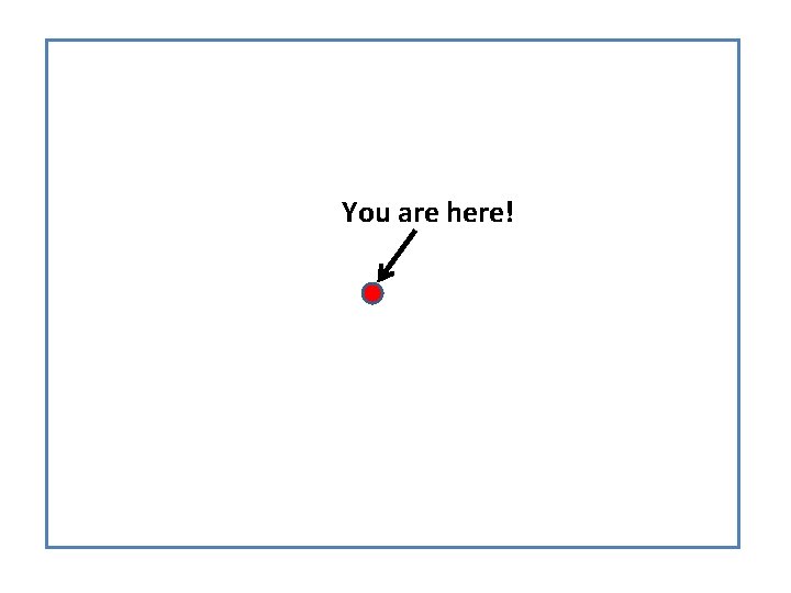 You are here! 