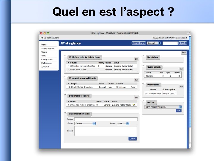 Quel en est l’aspect ? 