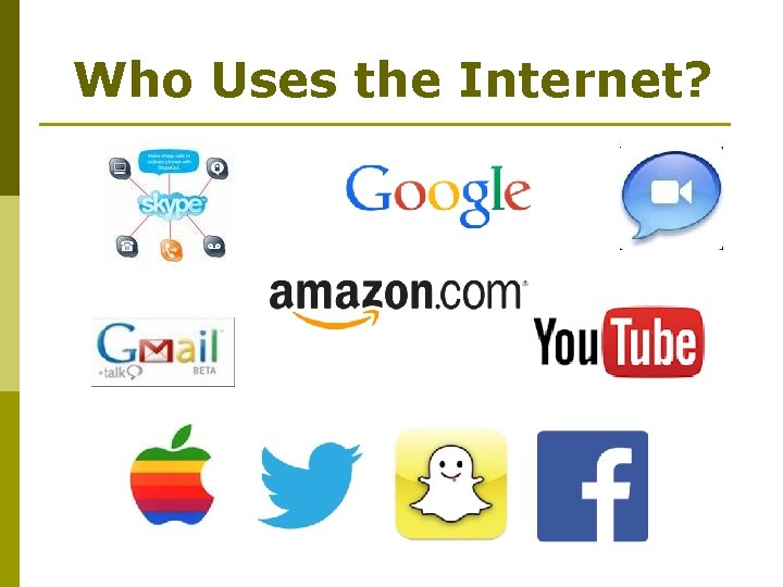 Who Uses the Internet? 