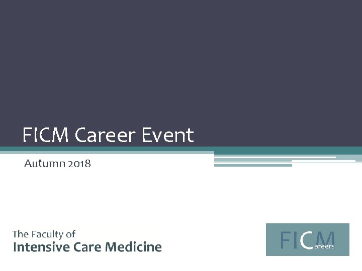 FICM Career Event Autumn 2018 