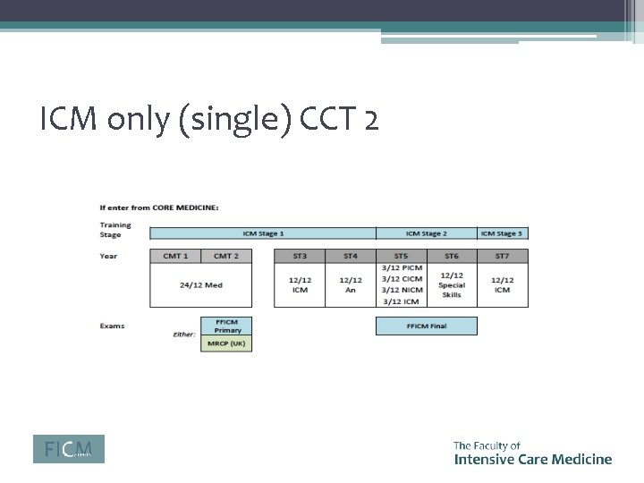 ICM only (single) CCT 2 