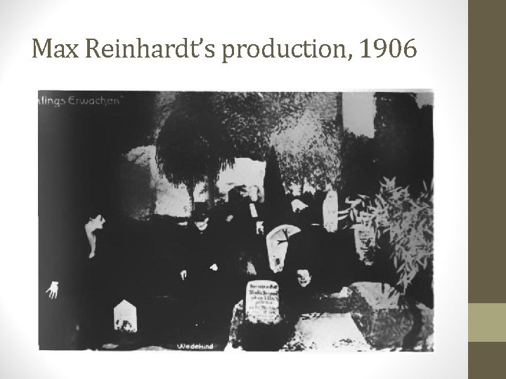 Max Reinhardt’s production, 1906 