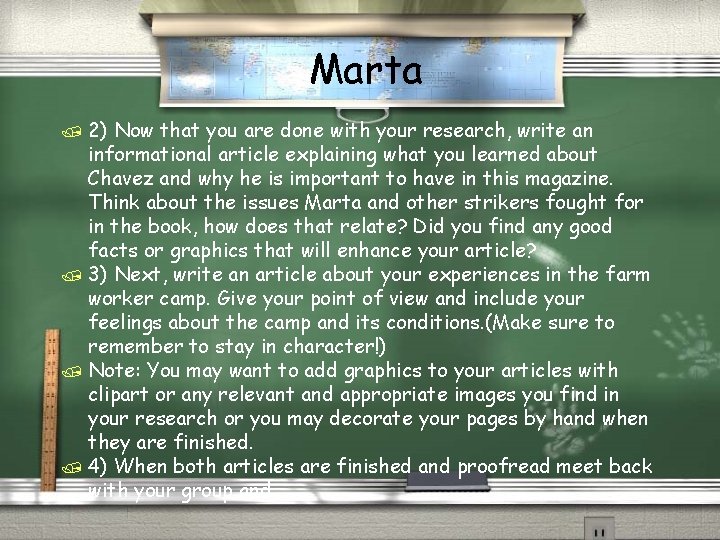 Marta / 2) Now that you are done with your research, write an informational Marta / 2) Now that you are done with your research, write an informational