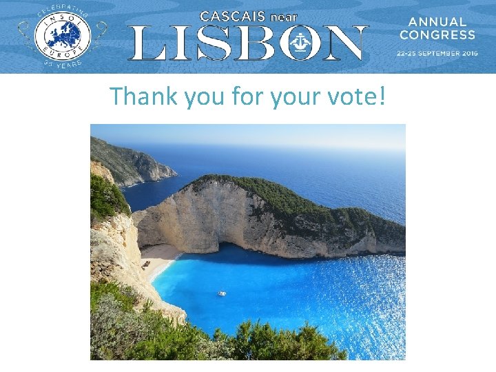 Thank you for your vote! Thank you for your vote!