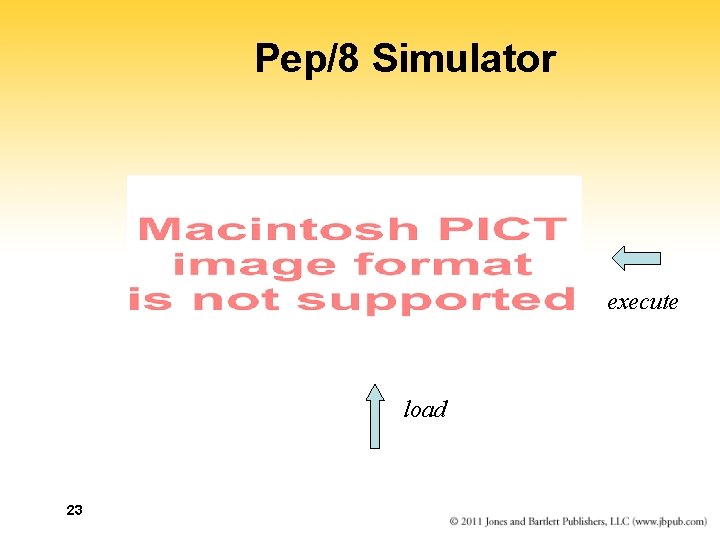 Pep/8 Simulator execute load 23 