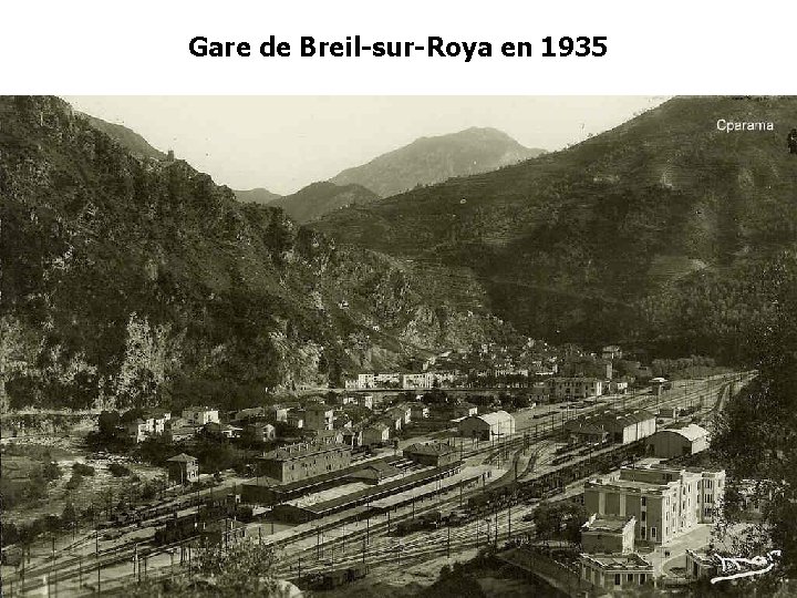 Gare de Breil-sur-Roya en 1935 Gare de Breil-sur-Roya en 1935