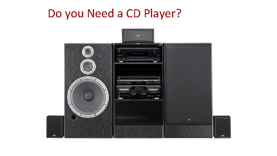 Do you Need a CD Player? 